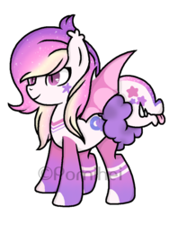 Size: 768x1024 | Tagged: safe, artist:pomihei, oc, oc only, augmented tail, female, magical gay spawn, offspring, parents:oc x oc, solo