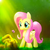 Size: 1400x1400 | Tagged: safe, artist:humbertomena, artist:rainbowdash, fluttershy, g4, female, flower, solo