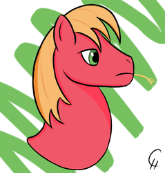 Size: 633x662 | Tagged: safe, artist:crazyhoundz, big macintosh, earth pony, pony, g4, male, portrait, solo, stallion