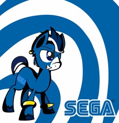 Size: 1024x1057 | Tagged: safe, artist:binkyt11, pony, my little pony: gaming is magic, old art, ponified, sega, solo