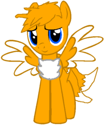 Size: 443x530 | Tagged: safe, artist:drugzrbad, artist:yamikarishadow6, pony, male, miles "tails" prower, ponified, simple background, solo, sonic the hedgehog (series), transparent background