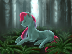 Size: 1280x960 | Tagged: safe, artist:causticeichor, ivy, g2, female, forest, solo