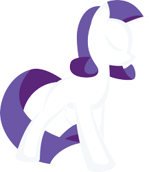 Size: 3000x3461 | Tagged: safe, artist:up1ter, rarity, pony, unicorn, g4, eyes closed, female, high res, hooves, horn, lineart, mare, minimalist, missing cutie mark, simple background, solo, transparent background
