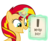 Size: 835x683 | Tagged: safe, artist:mohawgo, sunset shimmer, pony, unicorn, g4, countdown, female, glowing horn, horn, magic, simple background, smiling, solo, transparent background