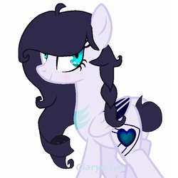 Size: 732x732 | Tagged: safe, artist:blair belle2345, oc, oc only, oc:clarye lye, pony, simple background, solo, white background