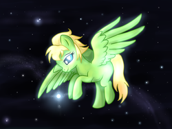 Size: 1024x768 | Tagged: safe, artist:ognifireheart, oc, oc only, pegasus, pony, female, mare, solo, space