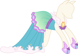 Size: 7970x5608 | Tagged: safe, artist:sugar-loop, princess celestia, canterlot boutique, g4, absurd resolution, clothes, dress, mannequin, ponyquin, simple background, transparent background, tripping the light, vector
