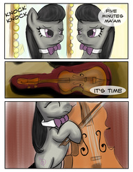 Size: 1200x1553 | Tagged: safe, artist:gunslingerpen, octavia melody, earth pony, pony, comic:allegrezza, fanfic:allegrezza, g4, cello, comic, fanfic art, female, musical instrument, solo