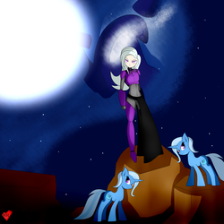 Size: 4000x4000 | Tagged: safe, artist:mytatsur, trixie, human, pony, unicorn, g4, armor, female, human ponidox, mare, self ponidox