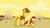 Size: 1024x576 | Tagged: safe, artist:allonsbro, braeburn, sunburst (g1), oc, oc:sunburst, g1, g4, desert, father and son, g1 to g4, generation leap, implied braeshy, next generation, running