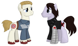 Size: 1599x957 | Tagged: safe, artist:qemma, captain america, marvel, ponified