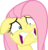 Size: 1847x1936 | Tagged: safe, artist:barrfind, fluttershy, g4, my little pony: friendship is magic, scare master, faic, female, scared, simple background, solo, transparent background, vector