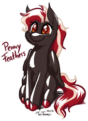 Size: 510x700 | Tagged: safe, artist:taritoons, oc, oc only, oc:penny feathers, pegasus, pony, nation ponies, pennsylvania, ponified, solo, united states