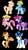 Size: 666x1199 | Tagged: safe, artist:oliwia2514, part of a set, applejack, braeburn, fluttershy, pinkie pie, rainbow dash, rarity, twilight sparkle, g4, mane six, palette swap