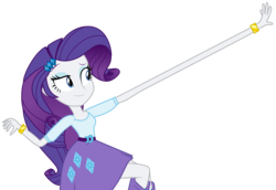 Size: 2122x1457 | Tagged: safe, edit, rarity, equestria girls, g4, elastic, elastirarity, female, long arm, simple background, solo, transparent background, vector, wat