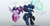 Size: 3500x1800 | Tagged: safe, artist:ncmares, princess luna, twilight sparkle, alicorn, pony, ask majesty incarnate, g4, :t, alternate hairstyle, clothes, cute, dialogue, embarrassed, female, flying, followers, frown, hoodie, lunabetes, magic, mare, messy mane, ncmares is trying to murder us, pillow, ponytail, raised hoof, scrunchy face, shirt, smiling, socks, spread wings, striped socks, sweater, telekinesis, twiabetes, twilight sparkle (alicorn), wide eyes