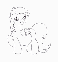 Size: 2003x2144 | Tagged: safe, artist:seenty, derpy hooves, pegasus, pony, g4, bedroom eyes, belly, female, high res, mare, monochrome, pregnant, solo