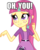 Size: 796x1000 | Tagged: safe, artist:xebck, sour sweet, equestria girls, g4, my little pony equestria girls: friendship games, alternate hairstyle, cute, female, freckles, image macro, long hair, loose hair, meme, oh you, simple background, solo, sourbetes, transparent background, vector