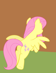 Size: 2578x3346 | Tagged: safe, artist:monakamoraler, fluttershy, g4, butt, female, flying, high res, plot, solo