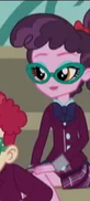 Size: 82x182 | Tagged: safe, screencap, pepper twist, varsity trim, equestria girls, g4, my little pony equestria girls: friendship games, background human, cropped, crystal prep academy, glasses, solo focus