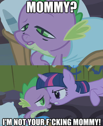 Size: 623x762 | Tagged: safe, spike, twilight sparkle, g4, dr. girlfriend, image macro, meme, the venture bros.