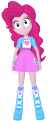 Size: 263x653 | Tagged: safe, artist:creatorofpony, pinkie pie, equestria girls, g4, 3d, boots, bracelet, clothes, female, high heel boots, jewelry, shoes, skirt, solo