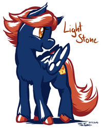 Size: 552x700 | Tagged: safe, artist:taritoons, oc, oc only, oc:light stone, pony, liechtenstein, nation ponies, ponified, solo