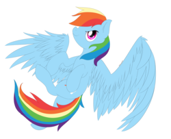 Size: 4890x3978 | Tagged: safe, artist:mercurycraft7, rainbow dash, g4, female, large wings, solo, wings
