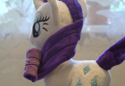 Size: 1744x1200 | Tagged: safe, artist:egalgay, rarity, g4, irl, photo, plushie, solo