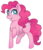 Size: 809x948 | Tagged: safe, artist:sleep-powder, pinkie pie, g4, female, heart eyes, simple background, smiling, solo, wingding eyes