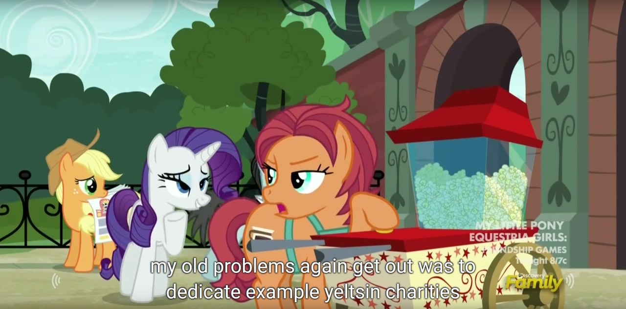 988372 safe, screencap, applejack, chockfull carafe, rarity, earth