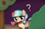 Size: 1125x750 | Tagged: safe, artist:lumineko, coco pommel, earth pony, pony, g4, made in manehattan, cocobetes, cute, daaaaaaaaaaaw, female, filly, hnnng, looking at you, paintbrush, painting, question mark, scene interpretation, solo, that was fast, weapons-grade cute