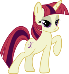 Size: 5639x6000 | Tagged: safe, artist:slb94, moondancer, g4, absurd resolution, female, frown, raised hoof, simple background, solo, transparent background, vector