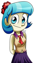 Size: 800x1000 | Tagged: safe, artist:fj-c, coco pommel, equestria girls, g4, belly button, cocobetes, cute, equestria girls-ified, female, solo