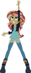 Size: 4700x11000 | Tagged: safe, artist:anonimowybrony, sunset shimmer, equestria girls, g4, my little pony equestria girls: rainbow rocks, my past is not today, absurd resolution, clothes, female, inkscape, leather jacket, looking up, simple background, solo, transparent background, vector