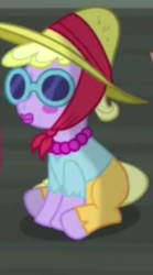 Size: 326x586 | Tagged: safe, screencap, maybelline, g4, made in manehattan, disguise, makeup, theoretical starlight glimmer, wig