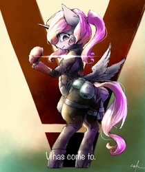 Size: 1074x1280 | Tagged: safe, artist:toki, princess celestia, ask snake luna, g4, crossover, female, metal gear, metal gear solid, metal gear solid 5, solo