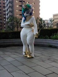 Size: 480x640 | Tagged: safe, artist:toki, princess celestia, human, g4, clothes, costume, fursuit, irl, irl human, photo, solo