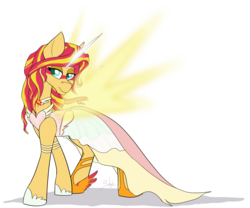 Size: 1400x1167 | Tagged: safe, artist:wiggles, sunset shimmer, pony, equestria girls, g4, my little pony equestria girls: friendship games, beautiful, daydream shimmer, equestria girls ponified, female, ponified, solo