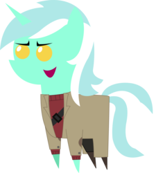Size: 1248x1389 | Tagged: safe, artist:sketchmcreations, lyra heartstrings, g4, clothes, female, gravity falls, male, pointy ponies, simple background, solo, stanford pines, transparent background