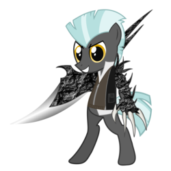 Size: 3000x3000 | Tagged: safe, artist:radiant--eclipse, thunderlane, pegasus, pony, g4, [prototype], alex mercer, bipedal, clothes, costume, crossover, high res, male, simple background, solo, stallion, transparent background