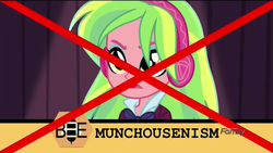 Size: 1366x768 | Tagged: safe, screencap, lemon zest, human, acadeca, equestria girls, g4, my little pony equestria girls: friendship games, fail, female, headphones, misspelling, munchausenism, spelling bee