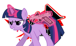 Size: 1024x615 | Tagged: safe, artist:twilightloveslatch, twilight sparkle, pony, unicorn, g4, crossover, evoker, female, glowing horn, horn, magic, mare, persona, persona 4, persona 4 arena, simple background, solo, telekinesis, transparent background, unicorn twilight, vector