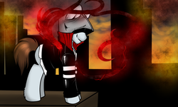 Size: 680x408 | Tagged: safe, pony, [prototype], alex mercer, clothes, crossover, ponified, solo