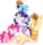 Size: 2426x2503 | Tagged: safe, artist:andypriceart, artist:jeatz-axl, idw, applejack, fluttershy, pinkie pie, rainbow dash, rarity, twilight sparkle, pony, g4, .svg available, bipedal, clinging, dilated pupils, face down ass up, faic, floppy ears, frown, gritted teeth, hug, idw showified, looking at you, mane six, scared, show accurate, shrunken pupils, simple background, spread wings, svg, transparent background, vector, wide eyes