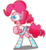 Size: 1741x1900 | Tagged: safe, artist:mr-degration, pinkie pie, g4, clothes, female, happy, shirt, simple background, skirt, socks, solo, striped socks, transparent background