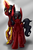 Size: 586x885 | Tagged: safe, artist:kittys-yay, cinder fall, ponified, ruby rose, rwby, stranger danger