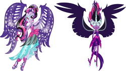 Size: 1920x1080 | Tagged: safe, artist:magister39, sci-twi, twilight sparkle, equestria girls, g4, my little pony equestria girls: friendship games, box art, comparison, midnight sparkle