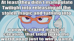 Size: 1597x895 | Tagged: safe, screencap, sugarcoat, equestria girls, g4, my little pony equestria girls: friendship games, brutal honesty, dialogue, female, image macro, meme, meta, sugarcoat being sugarcoat, text