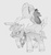 Size: 1006x1060 | Tagged: safe, artist:lockerobster, arizona (tfh), velvet (tfh), cow, deer, reindeer, them's fightin' herds, bandana, cloven hooves, community related, duo, female, gray background, grayscale, monochrome, pencil drawing, riding, simple background, traditional art